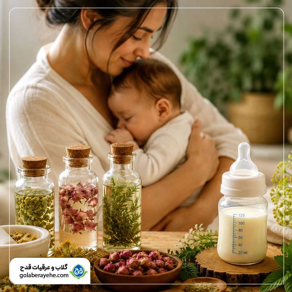 عرقیات مفید برای افزایش شیر مادران عرقیات مفید برای افزایش شیر مادران